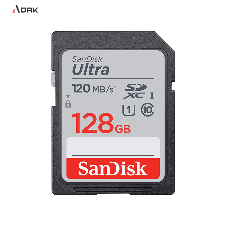 کارت حافظه سن دیسک مدل SanDisk Ultra microSDXC A1 UHS-I Card 128GB 120MB/s بدون آداپتور microSD Ultra 128gb  120MBps