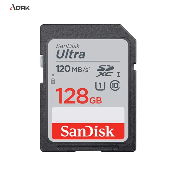 کارت حافظه سن دیسک مدل SanDisk Ultra microSDXC A1 UHS-I Card 128GB 120MB/s بدون آداپتور microSD Ultra 128gb 120MBps