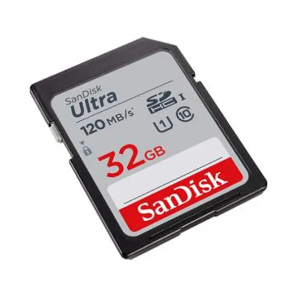 کارت حافظه SANDISK مدل Ultra سری SDSDUN4-032G-GN6IN SanDisk Ultra UHS-I U1 Class 10 120MBps SDHC - 32GB - 5