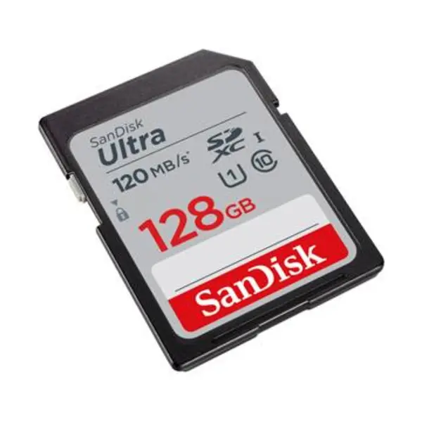 کارت حافظه SANDISK مدل Ultra سری SDSDUN4-128G-GN6IN SanDisk Ultra UHS-I U1 Class 10 120MBps SDHC - 128GB - 5