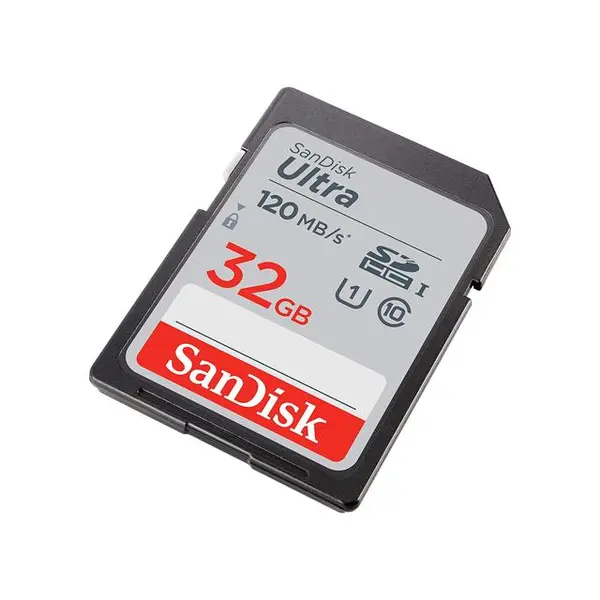 کارت حافظه SANDISK مدل Ultra سری SDSDUN4-032G-GN6IN SanDisk Ultra UHS-I U1 Class 10 120MBps SDHC - 32GB - 2