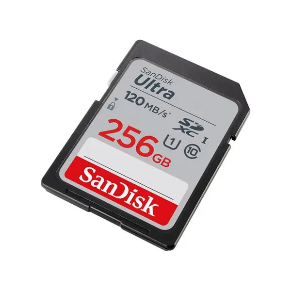 کارت حافظه SANDISK مدل Ultra سری SDSDUN4-256G-GN6IN SanDisk Ultra UHS-I U1 Class 10 120MBps SDHC - 256GB - 3