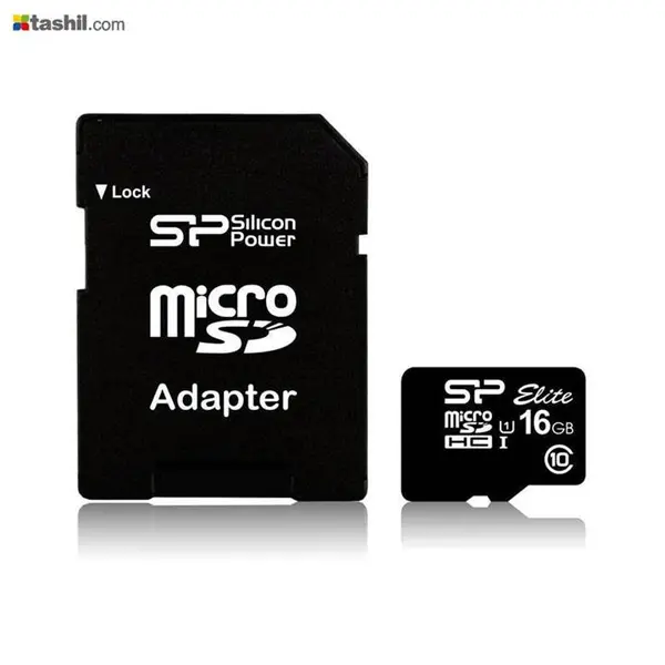 کارت حافظه میکرو SD سیلیکون پاور الیت کلاس 10 - 16 گیگابایت با آداپتور Silicon Power Elite microSDHC UHS-I Class 10 - 16GB With Adapter - 5