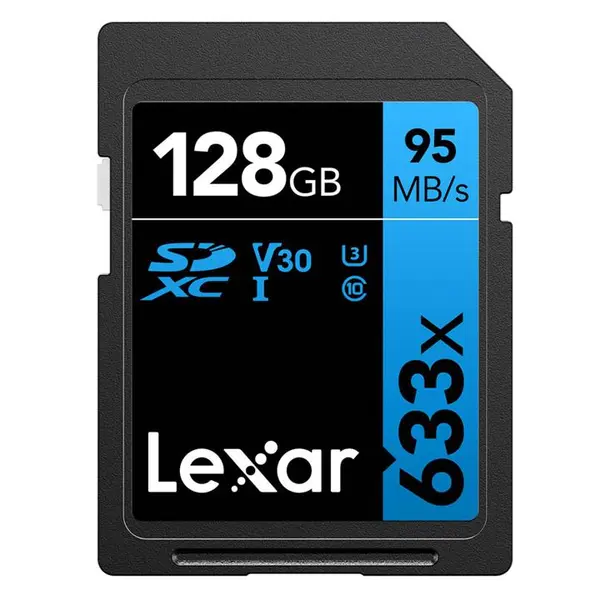 کارت حافظه SD ظرفیت 128GB مدل Lexar 633x