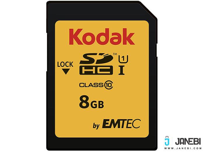 کارت حافظه SDHC امتک کداک کلاس 10 استاندارد UHS-I U1 سرعت 85MBps 580X ظرفیت 8 گیگابایت Emtec Kodak UHS-I U1 Class 10 85MBps 580X SDHC - 8GB