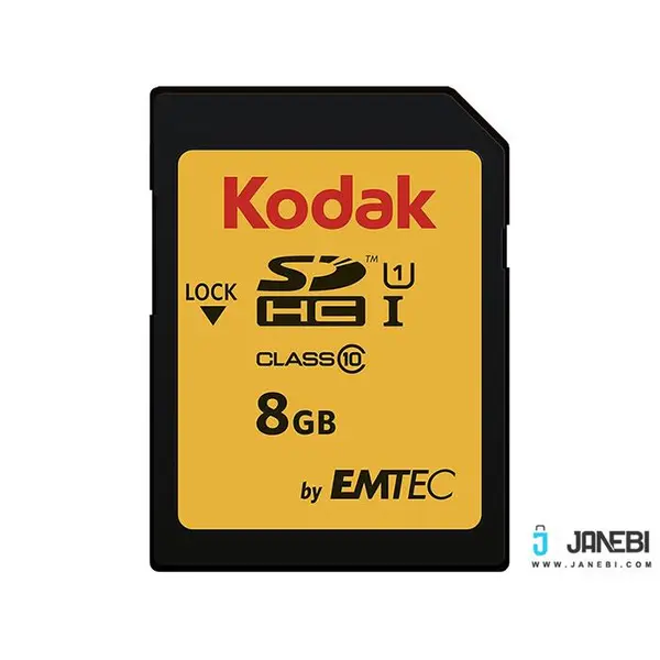 کارت حافظه SDHC امتک کداک کلاس 10 استاندارد UHS-I U1 سرعت 85MBps 580X ظرفیت 8 گیگابایت Emtec Kodak UHS-I U1 Class 10 85MBps 580X SDHC - 8GB