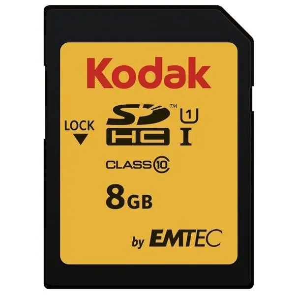 کارت حافظه SDHC امتک کداک کلاس 10 استاندارد UHS-I U1 سرعت 85MBps 580X ظرفیت 8 گیگابایت Emtec Kodak UHS-I U1 Class 10 85MBps 580X SDHC - 8GB