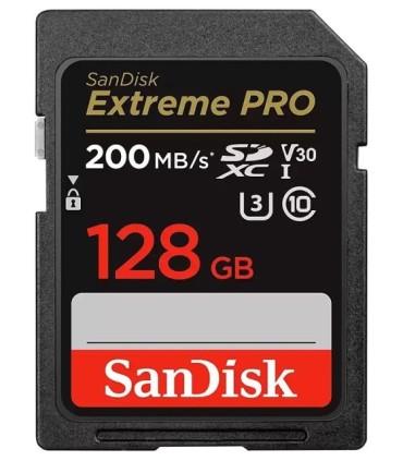 کارت حافظه SDXC سن دیسک Extreme PRO کلاس 3 سرعت 200MBps ظرفیت 128 گیگابایت