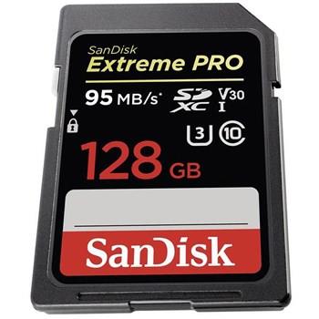 کارت حافظه SDXC سن دیسک مدل Extreme Pro V30 کلاس 10 استاندارد UHS-I U3 سرعت 633X 95MBps ظرفیت 128 گیگابایت SanDisk Extreme Pro V30 Class 10 UHS-I U3 633X 95MBps SDXC - 128GB