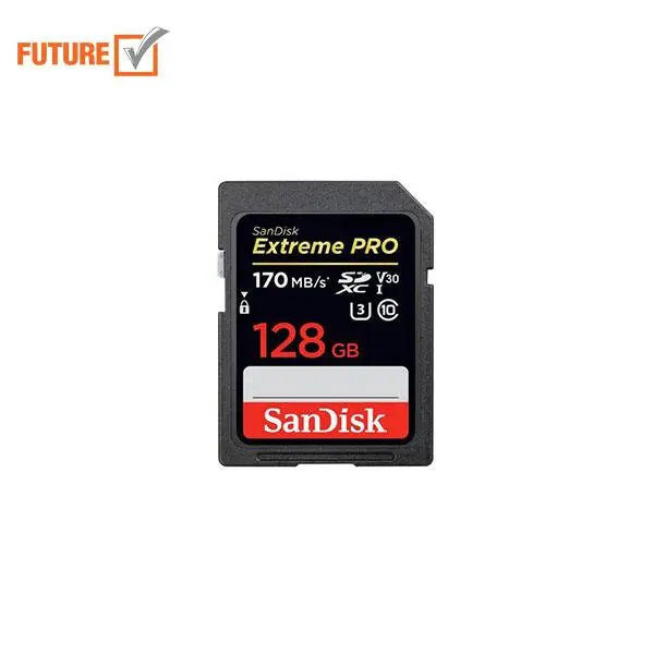 کارت حافظه SDXC سن دیسک مدل Extreme Pro V30 کلاس 10 استاندارد UHS-I U3 سرعت 170mbps ظرفیت 128 گیگابایت -