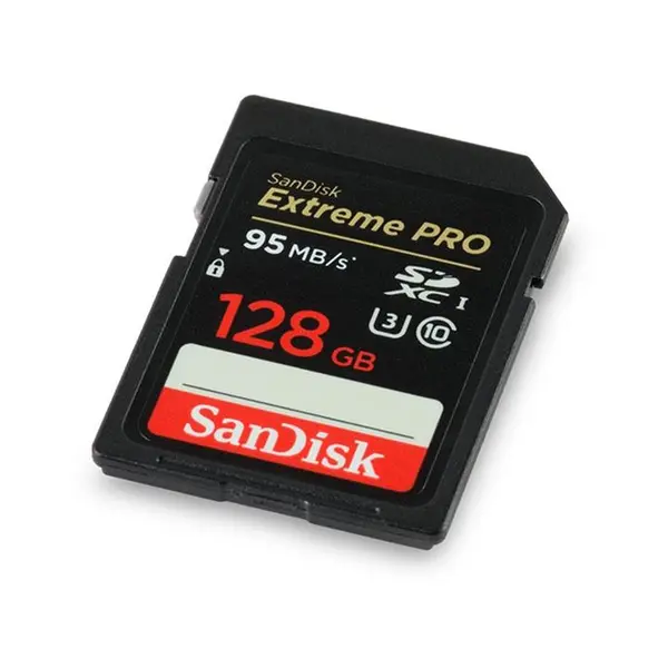 کارت حافظه SDXC سن دیسک مدل Extreme Pro V30 کلاس 10 استاندارد UHS-I U3 سرعت 633X 95MBps ظرفیت 128 گیگابایت SanDisk Extreme Pro V30 Class 10 UHS-I U3 633X 95MBps SDXC - 128GB