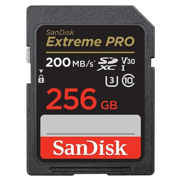 کارت حافظه SDXC سن دیسک مدل Extreme Pro V30 کلاس 10 استاندارد UHS-I U3 سرعت 200MB/s ظرفیت 256 گیگابایت -