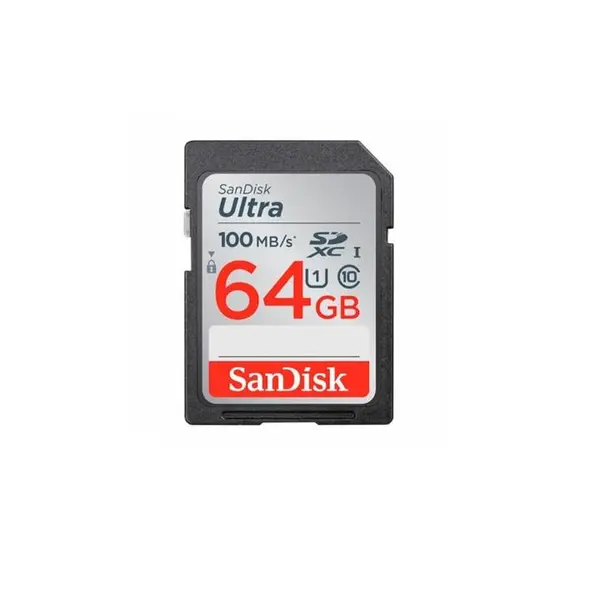 کارت حافظه SDXC سن دیسک مدل Ultra کلاس 10 استاندارد UHS-I U1 سرعت 100MBps ظرفیت 64 گیگابایت Sandisk Ultra 64GB 120MBps SDXC Card - 2