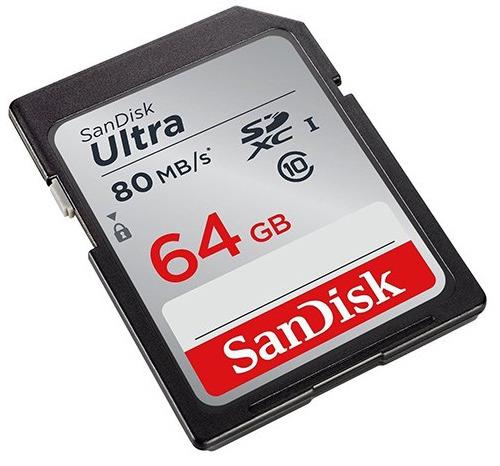 کارت حافظه SDXC سن دیسک مدل Ultra کلاس 10 استاندارد UHS-I U1 سرعت 80MBps 533X ظرفیت 64 گیگابایت SanDisk Ultra UHS-I U1 Class 10 533X 80MBps SDXC - 64GB