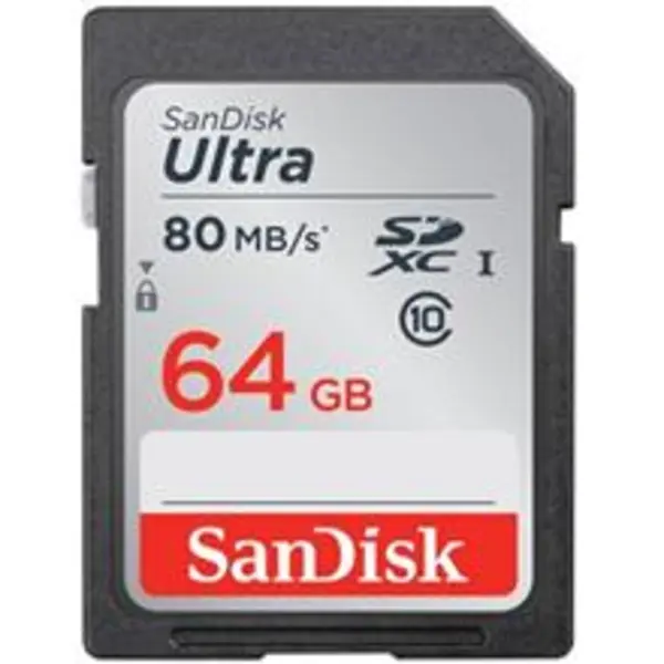 کارت حافظه SDXC سن دیسک مدل Ultra کلاس 10 استاندارد UHS-I U1 سرعت 80MBps 533X ظرفیت 64 گیگابایت SanDisk Ultra UHS-I U1 Class 10 533X 80MBps SDXC - 64GB - 5