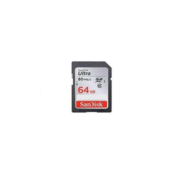 کارت حافظه SDXC سن دیسک مدل Ultra کلاس 10 استاندارد UHS-I U1 سرعت 80MBps 533X ظرفیت 64 گیگابایت SanDisk Ultra UHS-I U1 Class 10 533X 80MBps SDXC - 64GB - 3