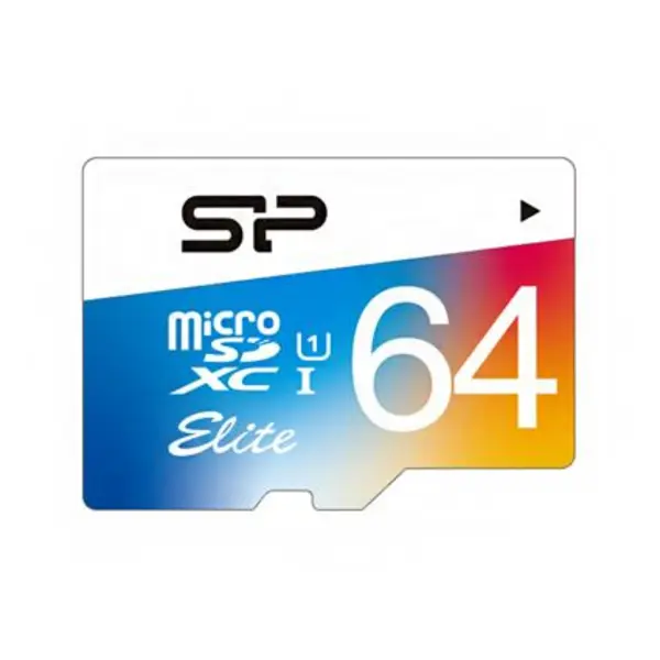 رم میکرو ۶۴ گیگ سیلیکون پاور Silicon Power Elite U1 85MB/s بدون خشاب Silicon Power Elite 64GB U1 Class 10 85MB/s microSDXC UHS-I - 3