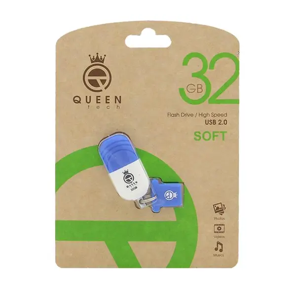 فلش مموری کوئین تک مدل SOFT ظرفیت 32 گیگابایت Queen tech SOFT Flash Memory 32GB - 2