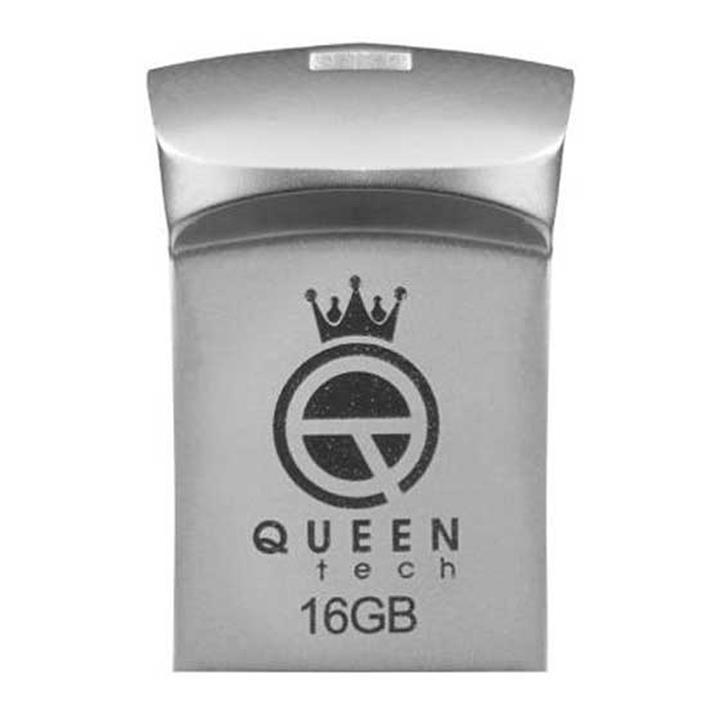 فلش مموری کوئین‌ تِک مدل STEP ظرفیت 16 گیگابات نقره‌ای Queen tech STEP Flash Memory 16GB