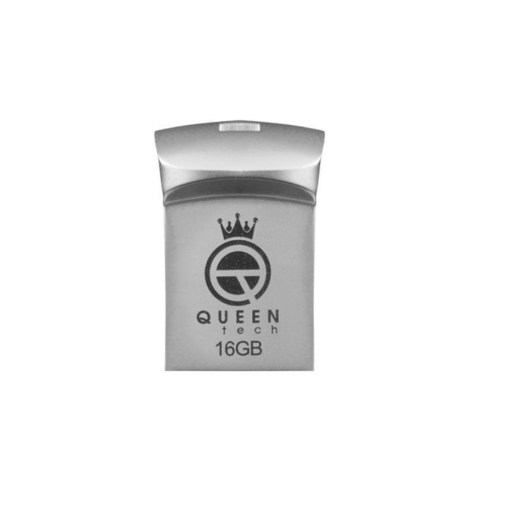 فلش مموری کوئین‌ تِک مدل STEP ظرفیت 16 گیگابات نقره‌ای Queen tech STEP Flash Memory 16GB