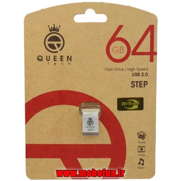 فلش مموری کوئین تک مدل STEP ظرفیت 64 گیگابایت Queen tech STEP Flash Memory 64GB