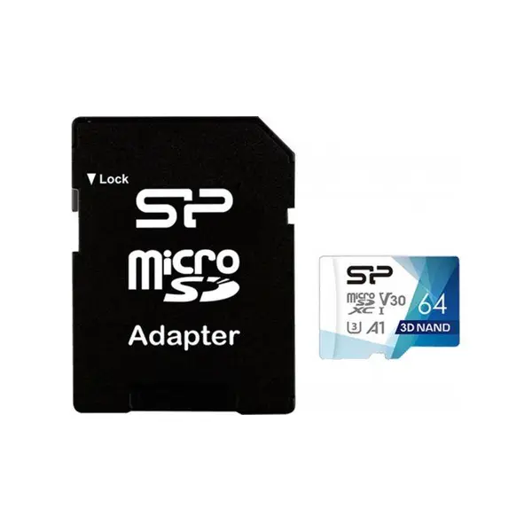 کارت حافظه سیلیکون پاور مدل Superior Pro Colorful با ظرفیت 64 گیگابایت Silicon Power Superior Pro Colorful 64GB U3 V30 A1 4K microSDXC - 3