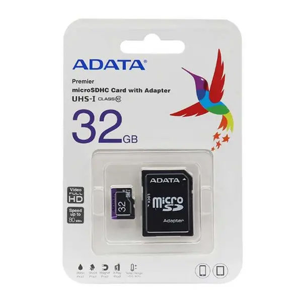 کارت حافظه UHS-I ای دیتا 32GB از نوع microSDHC کلاس 10
