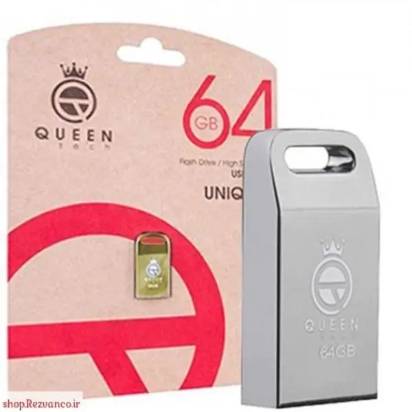 فلش مموری کوئین تک مدل UNIQUE ظرفیت 64 گیگابایت Queen tech UNIQUE Flash Memory 64GB - 3