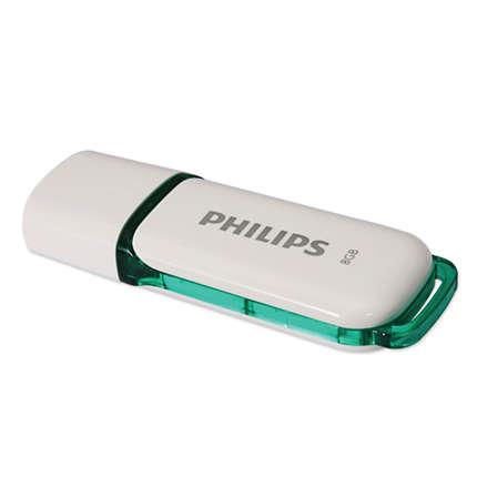 فلش مموری USB 2.0 فیلیپس مدل اسنو ادیشن FM08FD70B ظرفیت 8 گیگابایت Philips Snow Edition FM08FD70B USB 2.0 Flash Memory - 32GB