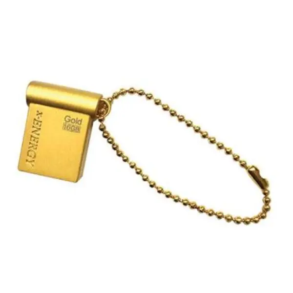 فلش مموری ایکس-انرژی مدل USB2.0 Gold ظرفیت 16 گیگابایت x-Energy USB2.0 Gold Flash Memory 16GB