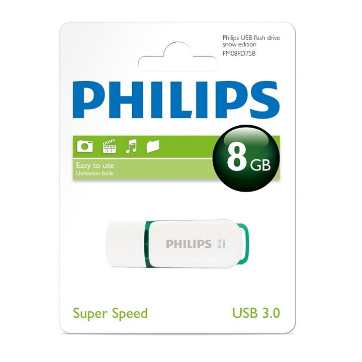 فلش مموری USB 3.0 فیلیپس مدل اسنو ادیشن FM08FD75B ظرفیت 8 گیگابایت Philips Snow Edition FM08FD75B USB 3.0 Flash Memory - 8GB