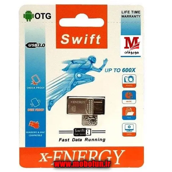 فلش مموری ایکس-انرژی مدل USB 3.0 SWIFT ظرفیت 64 گیگابایت - - 2