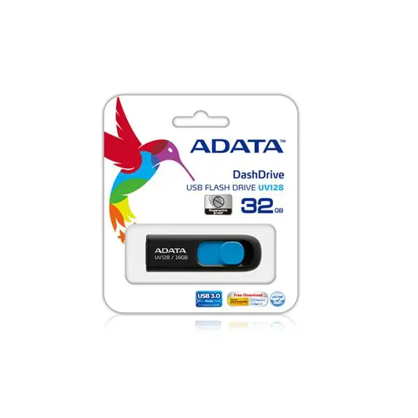 فلش مموری ای دیتا دش درایو UV128 ظرفیت 32 گیگابایت Adata DashDrive UV128 USB 3.0 Flash Memory - 32GB
