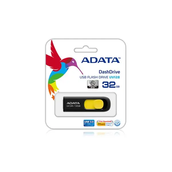 فلش مموری ای دیتا دش درایو UV128 ظرفیت 32 گیگابایت Adata DashDrive UV128 USB 3.0 Flash Memory - 32GB