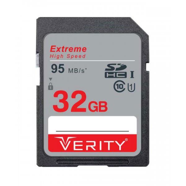 کارت حافظه VERITY 32G SD کلاس 10 سرعت 95MB/s