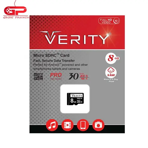 کارت حافظه میکرو اس دی ویرایتی 8گیگابایت کلاس 10 بدون خشاب Verity MicroSD Card 8GB Class 10 کارت حافظه میکرو اس دی ویرایتی 8گیگابایت کلاس 10 بدون خشاب - 3