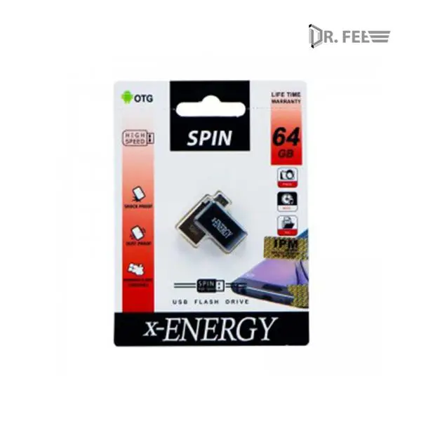 فلش ۶۴ گیگ ایکس-انرژی X-Energy SPIN OTG - 2