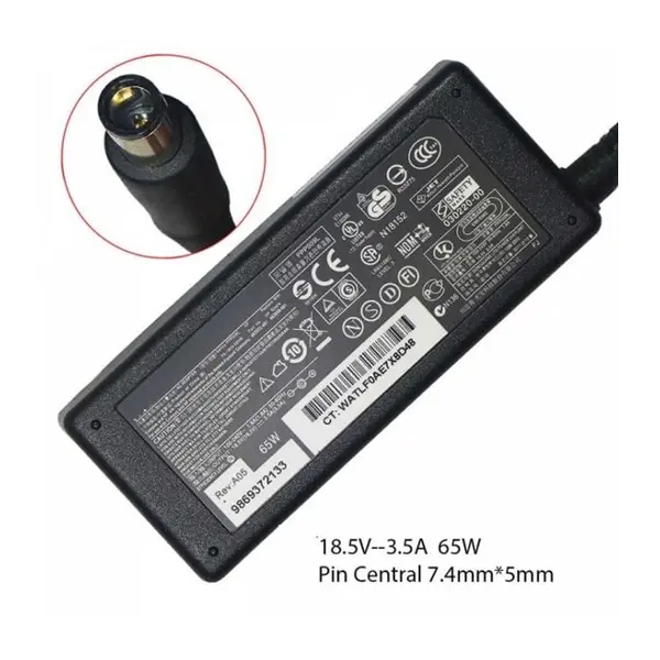شارژر لپ تاپ 18.5 ولت 3.5 آمپر اچ پی مدل PA-1650-02C HP PA-1650-02C 18.5V 3.5A Laptop Charger - 4
