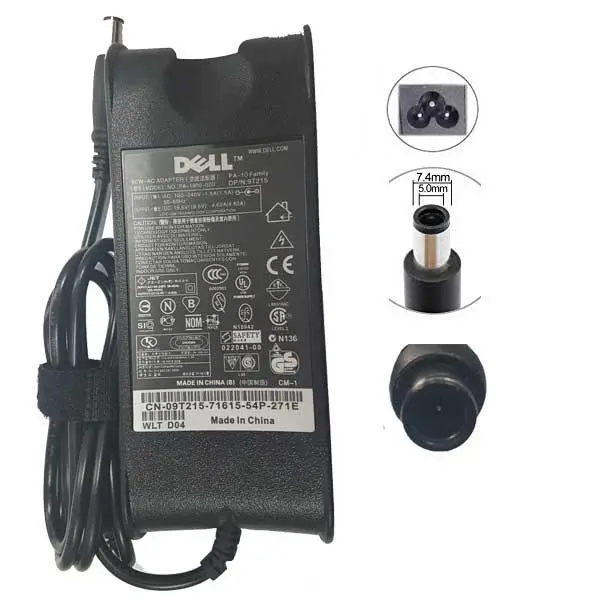 شارژر لپ تاپ 19.5 ولت 4.62 آمپر دل مدلPa-1900-02d Dell Pa 1900 02d 19.5 V 4.62 A Laptop Charger
