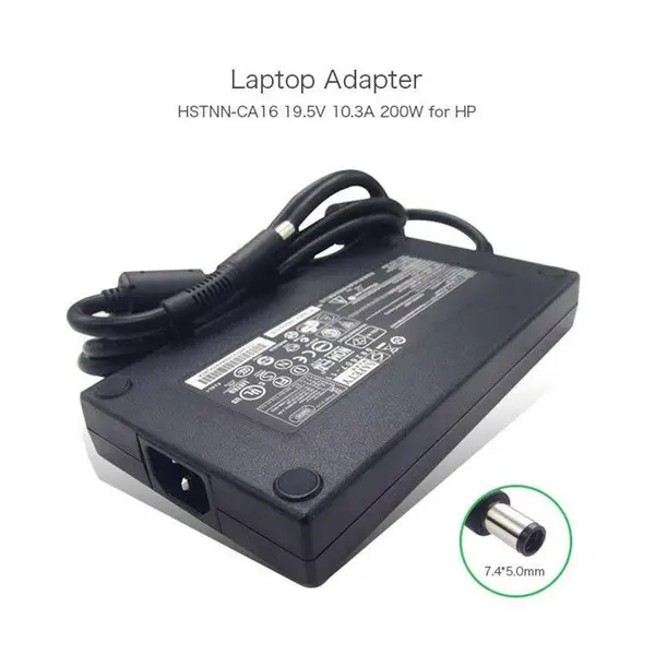 آداپتور لپ تاپ اچ پی 19.5V 10.3A 200W 7.4*5.0mm HP 19.5V 10.3A Power Adapter - 4
