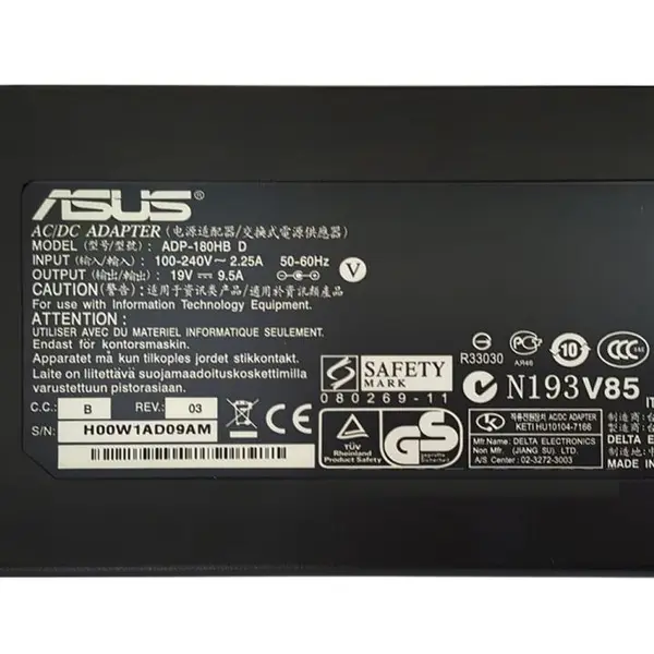 شارژر لپ تاپ ایسوس 19 ولت 9.5 آمپر ADAPTER ASUS 19V 9.5A 19V 3.42A Normal Plug PC Cable Power Adapter - 4