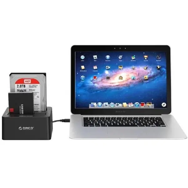 لوازم جانبی تجهیزات ذخیره سازی ایستگاه داک هارد 2.5 و 3.5 اینج اوریکو USB 3.0 HDD Docking ORICO 6629US3 - 3