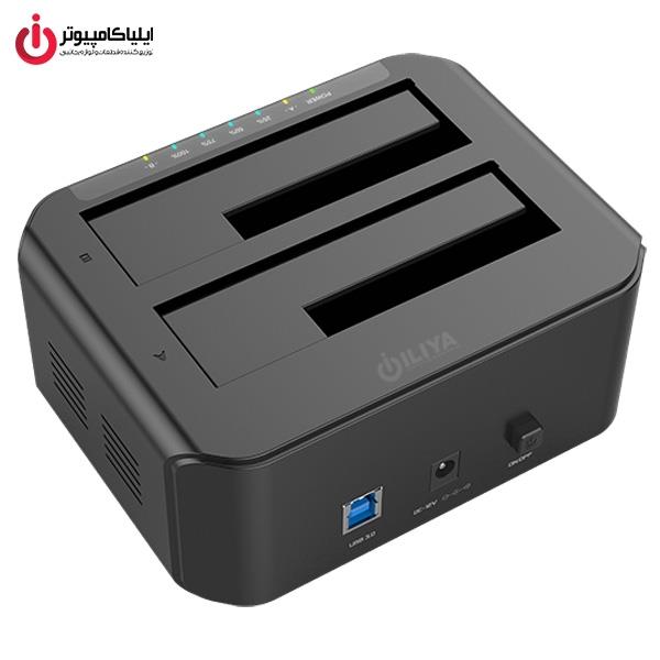 داک اکسترنال هارد دیسک 2.5 و 3.5 اینچی دوبل USB 3.0 یونیتک مدلY-3032         Unitek Y-3032 2.5 And 3.5 inch USB 3.0 Dual External Hard Drive Dock