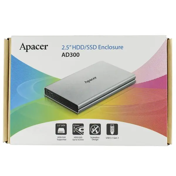 باکس هارد 2.5 اینچی USB3.1 اپیسر Apacer AD300