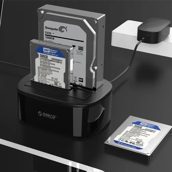 لوازم جانبی تجهیزات ذخیره سازی داک 2 سینی هارد اوریکو مدل 6228US3 ORICO 6228US3 Dual Bay Hard Drive Dock