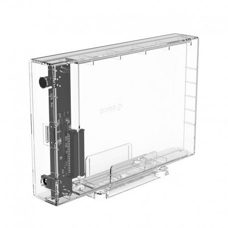 لوازم جانبی تجهیزات ذخیره سازی باکس هارد 3.5 اینچی شفاف اوریکو مدل  ORICO 3159U3 با هولدر