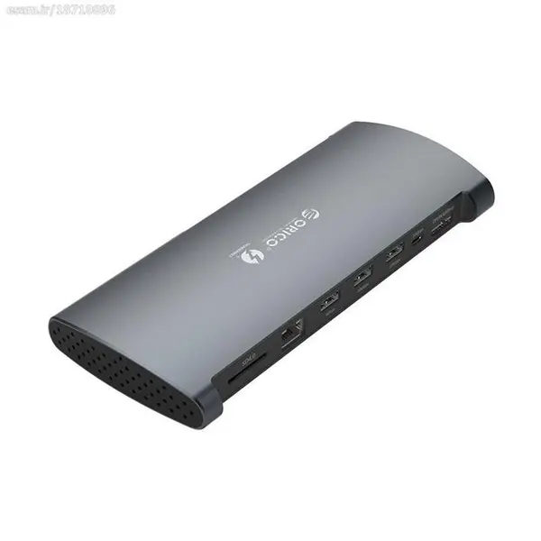 هاب 3 پورت Type C به USB با پورت LAN و درگاه کارت حافظه اوریکو TB3-S1 Orico TB3-S1 USB Type C HUB, 3 Port With Gigabit LAN