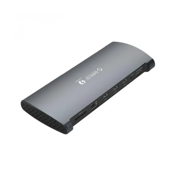 هاب 3 پورت Type C به USB با پورت LAN و درگاه کارت حافظه اوریکو TB3-S1 Orico TB3-S1 USB Type C HUB, 3 Port With Gigabit LAN