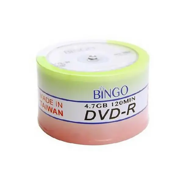 دی وی دی خام بینگو بسته 50 عددی Bingo DVD-R Pack of 50