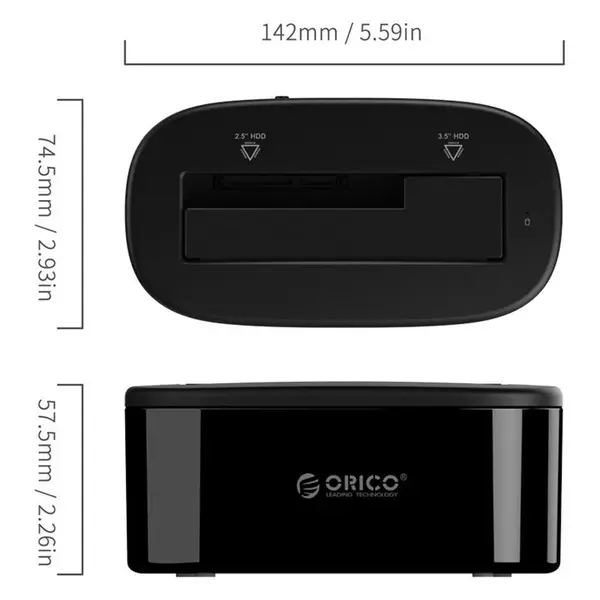 لوازم جانبی تجهیزات ذخیره سازی داک هارد اوریکو مدل 6218US3 ORICO 6218US3 Hard Drive Dock